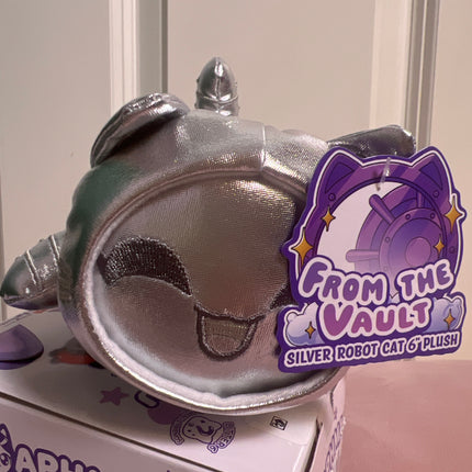 Aphmau MeeMeow 6” Silver Robot Cat, From the Vault: New With Tags