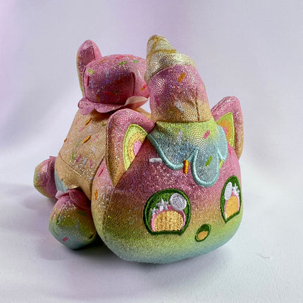Aphmau MeeMeows 6” Sherbet Ice Cream Cat, Glitter Edition, Ice Cream, Limited Edition: Orphan
