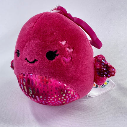 Squishmallows 3.5” Barella Beta Fish, Backpack Clip, Keychain Plush: Orphan