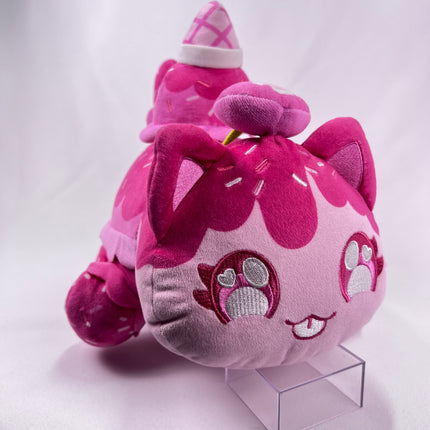 Aphmau MeeMeows 11” Strawberry Ice Cream Cat, Ice Cream, Limited Edition (11 inch): Orphan
