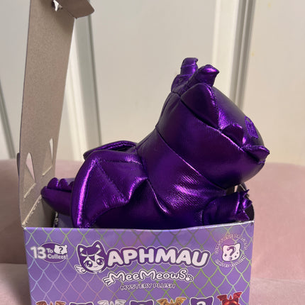 Aphmau MeeMeow 6” Amethyst Dragon Cat, Gemstone Dragons, Limited Edition: Open Box