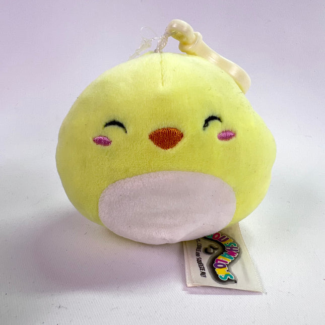 Squishmallows 4” Chuck the Chick, Keychain