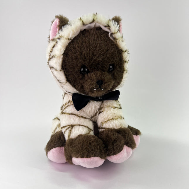 Holiday Home 10” Snuggles the Dog with Beige Mummy Hoodie, Halloween: Orphan