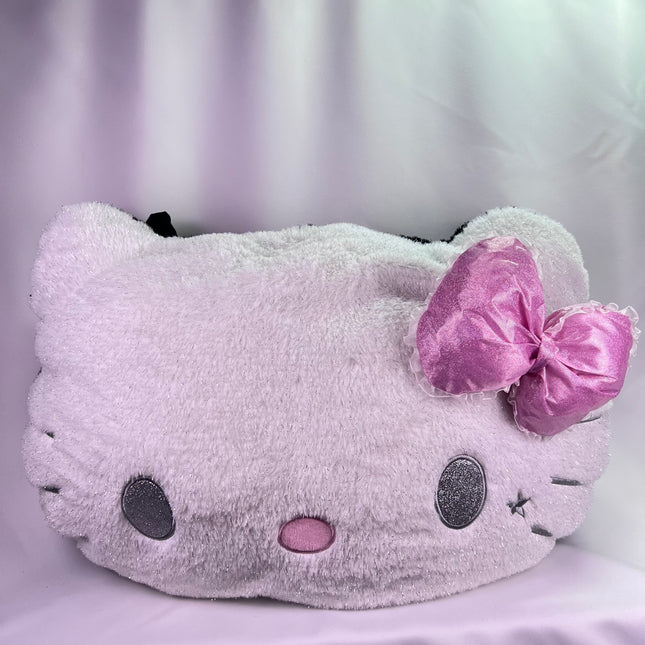 Sanrio Hello Kitty 18” Jumbo Pillow, Halloween, Black Devil, Glitter Edition: No Tags