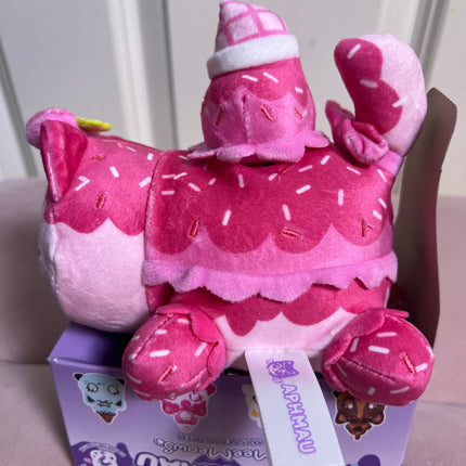 Aphmau MeeMeow 6” Strawberry Ice Cream Cat, Ice Cream, Limited Edition: Open Box