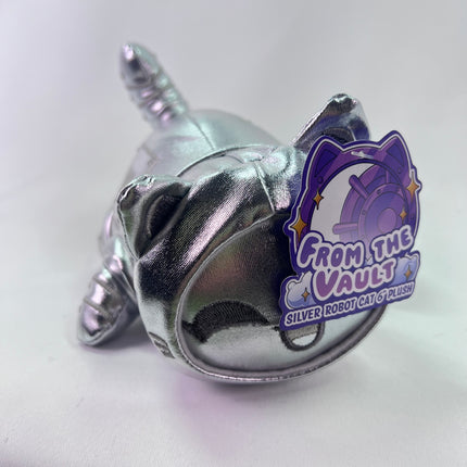 Aphmau MeeMeows 6” Silver Robot Cat, From the Vault (6 inch): New With Tags