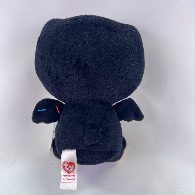 TY 6” Hello Kitty, Halloween, Black and Orange Bat Costume, Sanrio With Tags