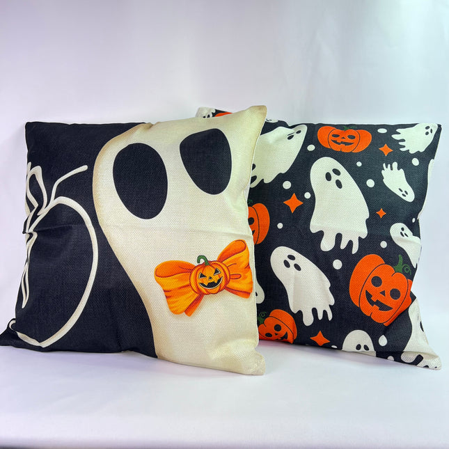 Halloween Burlap Pillows: New