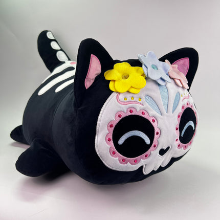 Aphmau MeeMeows 18” Jumbo Black Sugar Skull Cat, Halloween (18 inch): Orphan