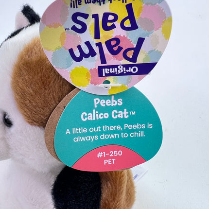 Palm Pals Peebs Calico Cat, Pet: New with Tags