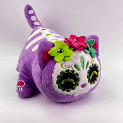 Aphmau MeeMeows 11” Purple Sugar Skull Cat, Halloween (11 inch): Orphan