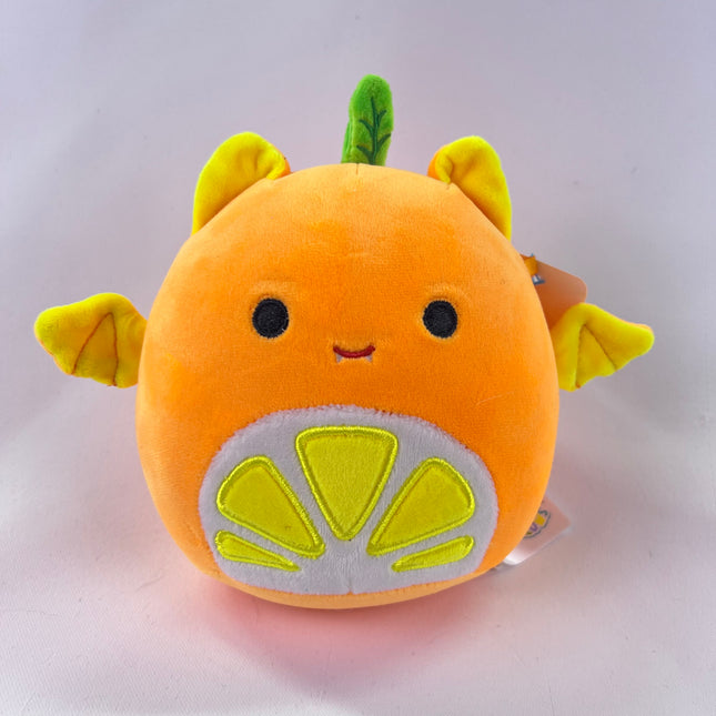 Squishmallows 5” Barnet the Orange Fruit Bat Blacklight Squad: Orphan