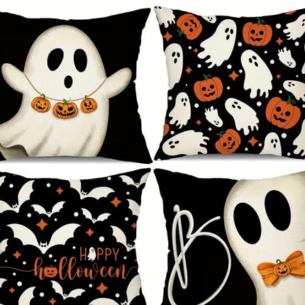 Halloween Burlap Pillows: New