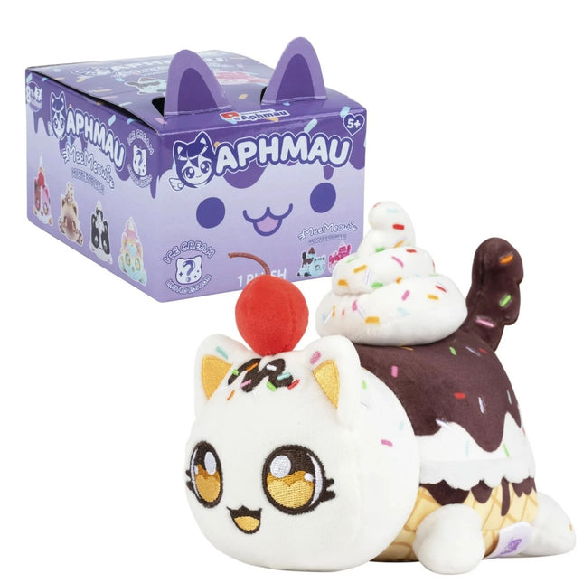 Aphmau MeeMeows 6” Vanilla Ice Cream Cat, Ice Cream, Limited Edition (6 inch): New in Box