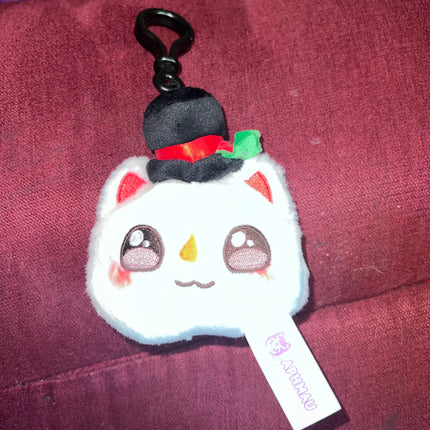 Aphmau MeeMeows Snowman Cat Bag Clip: Orphan