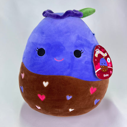 Squishmallow 10” Bluby, Special Edition Chocolate Covered Blueberry, Valentine’s Day: New With Tags
