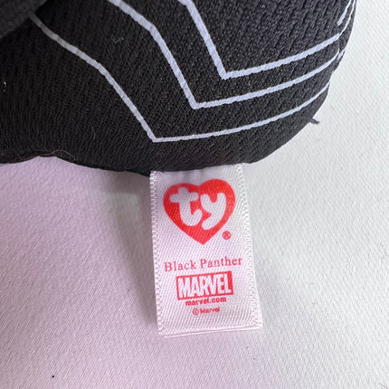 TY Beanie Baby Black Panther 6" Marvel: Orphan