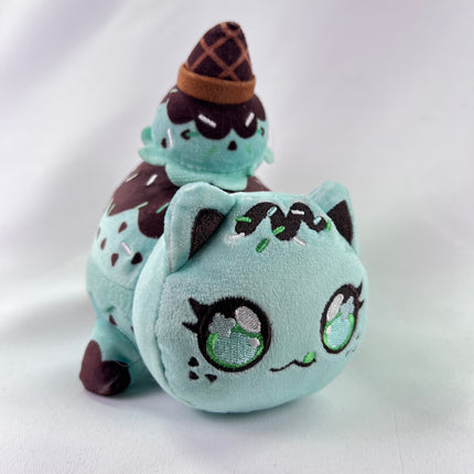 Aphmau MeeMeows 6” Mint Chip Ice Cream Cat, Ice Cream, Limited Edition (6 inch): Orphan