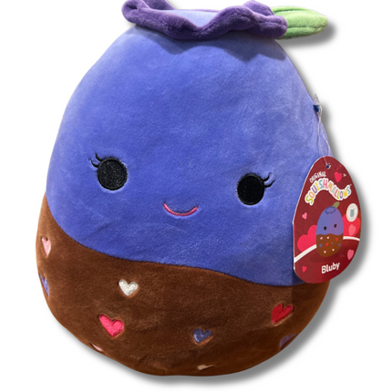 Squishmallow 10” Bluby, Special Edition Chocolate Covered Blueberry, Valentine’s Day: New With Tags