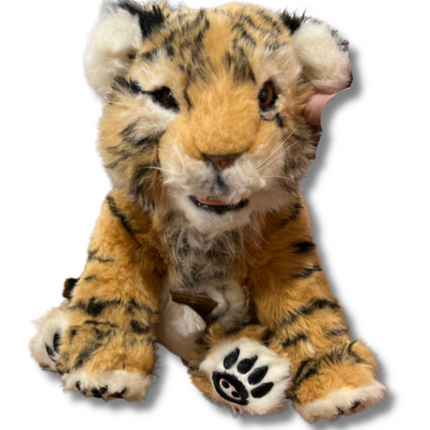 WowWee Alive Cubs Orange Tiger Cub Interactive Plush Realistic Lifelike Sounds