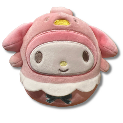 Squishmallows 5” Easter 2025 Hello Kitty My Melody In Chick Costume